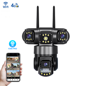 6MP açık 6MP 3 Lens ve 3 ekranlar PTZ kamera kablosuz WiFi güvenlik güvenlik kamerası IP66 su geçirmez 4g Sim kart kamera - Product Image 1