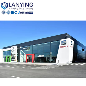 ورشة عمل حديثة مسبقة الصنع من الهياكل الفولاذية مع تصميم مجاني، مستودع، صالة عرض سيارات 4S مع شهادة ISO9001 - Product Image 2