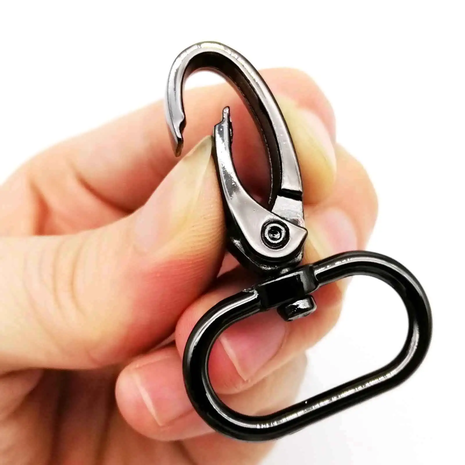 Túi xách ví dây đeo vai vành đai Clasp Clip kích hoạt khóa vòng chìa khóa Chó Chuỗi cổ áo Snap móc