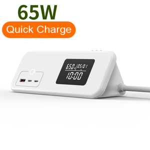 Gan Smart CE電源供給充電器コンセントエクステンダースマート認識システムディスプレイドッキングステーション2 Type-C 1 USB a - Product Image 1
