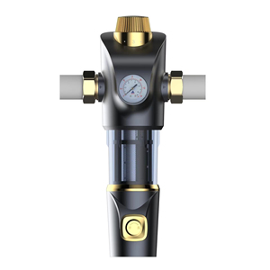 50 mikron Spin aşağı yeniden kullanılabilir otomatik Blowdown ön filtre filtrasyon PPR konektörü su ön filtre için göstergesi ile - Product Image 6