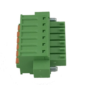 3,81mm 6 pines hembra primavera tipo enchufable sin tornillos bloque de terminales con brida oído XK15EDGKDM-3.81-6P - Product Image 3