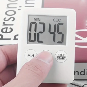 宿題を調理するためのホットセールスクエア学生ロータリーLEDデジタルキッチンカウントダウンタイマーアラームキッチンタイマー
