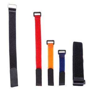 Correa DE SEGURIDAD autoadhesiva elástica ajustable ecológica con gancho de inyección y lazo para cables correa de cincha con patrón de cinta - Product Image 2
