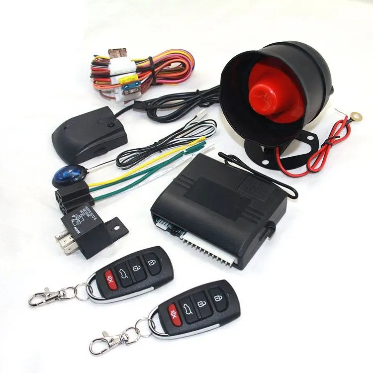 Car Alarm System 1 Way Vehicle Burglar Alarm Security Protection Remote Control