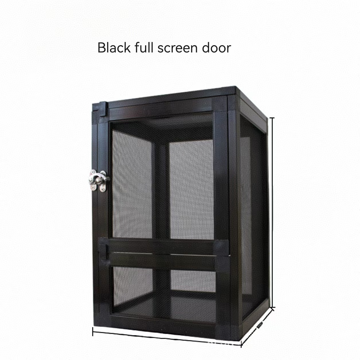 Black mesh door