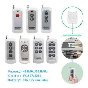 รีโมทคอนโทรลไร้สายสำหรับประตูโรงรถปุ่ม433MHz 1/2/4/5/6/8 - Product Image 6
