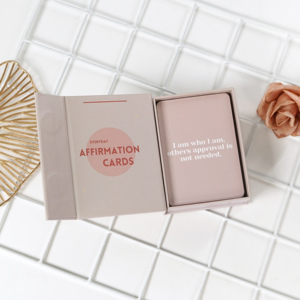 2025 Wholesale Colorful Personalized Design Printing Self Motivational Affirmation Card Best Positive Affirmation Cards With Box