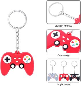 Barato PVC Gamepad llavero 2D 3D suave goma dibujos animados PS4 controlador de juego llavero al por mayor - Product Image 2