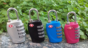 Mavi renk 3 / 4 dijital TSA kombinasyon bavul asma kilit anahtarsız şifreli kilit - Product Image 5