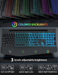 Teclado inalámbrico de 112 teclas y ratón retroiluminado teclado ergonómico recargable - Product Image 2