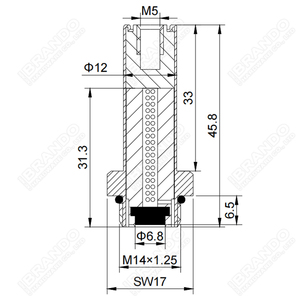 Solenoid Armature Plunger Core Tube for Automotive LPG <strong>CNG</strong> <strong>Sequential</strong> Reducer Vaporizer Pressure Regulator Repair <strong>Kit</strong> Spare Part - Product Image 4