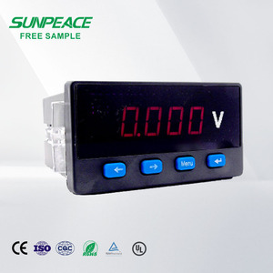 長方形デジタルパネル電圧計99T1 LEDディスプレイAC 220V 380V単相DCデジタル電圧メーター - Product Image 2