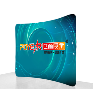 Shop 10ft Curved Advertising Trade Show Event Backdrop Portable Banner <strong>Display</strong> <strong>Frame</strong> <strong>Pop</strong> <strong>up</strong> Tension Fabric <strong>Display</strong> Stand - Product Image 1