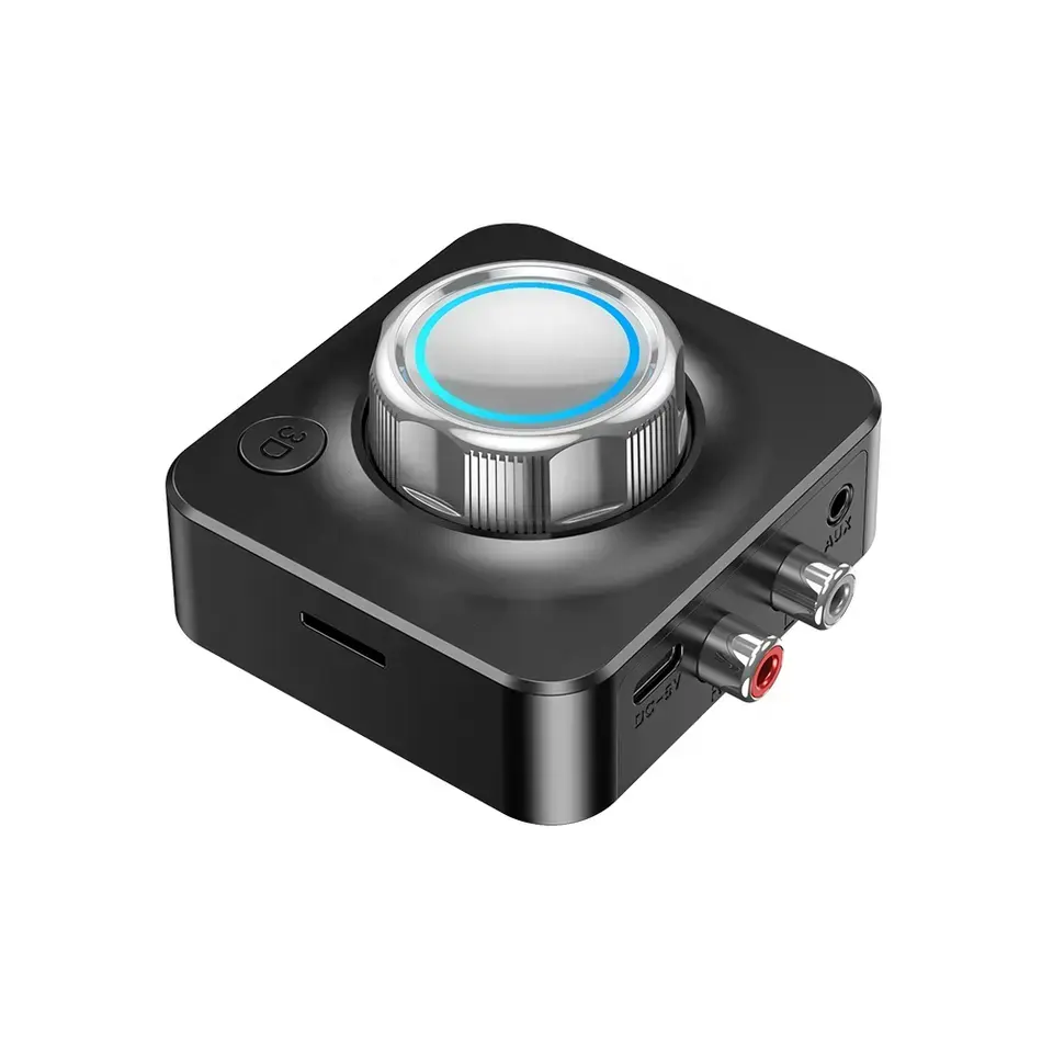 HG-receptor de Audio con Bluetooth 2023, adaptador inalámbrico de música estéreo 3D con modo de graves pesados, compatible con tarjeta TF, 5,0