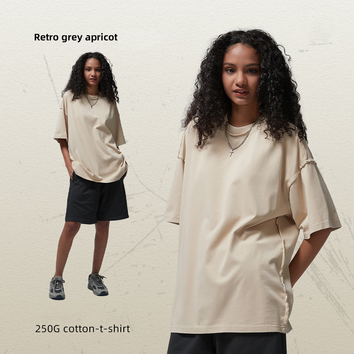 Abricot gris rétro