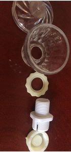 <strong>E10</strong> E14 Colorful Clear Spiral 60mm <strong>Led</strong> Pixel Light Shell Kit <strong>Led</strong> Cabochon Amusement Light Outer Casing