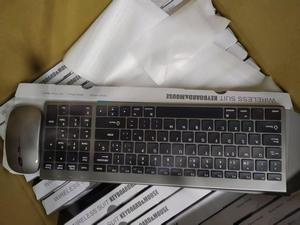 Juego de teclado y ratón retroiluminado LED inalámbrico de alta calidad en Español Árabe portugués ruso idiomas - Product Image 2
