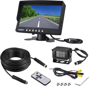 7 Inch Car Reversing <strong>Monitor</strong> LCD Digital Screen 2 Way Video <strong>Input</strong> Auto Parking Reverse Rear View Display Optional Backup Camera - Product Image 6