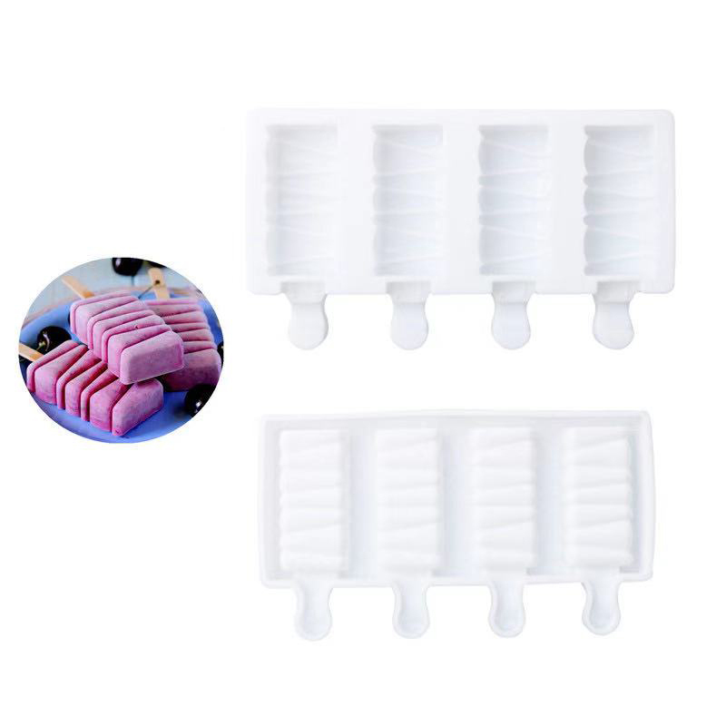 4 cavity stripe shape white
