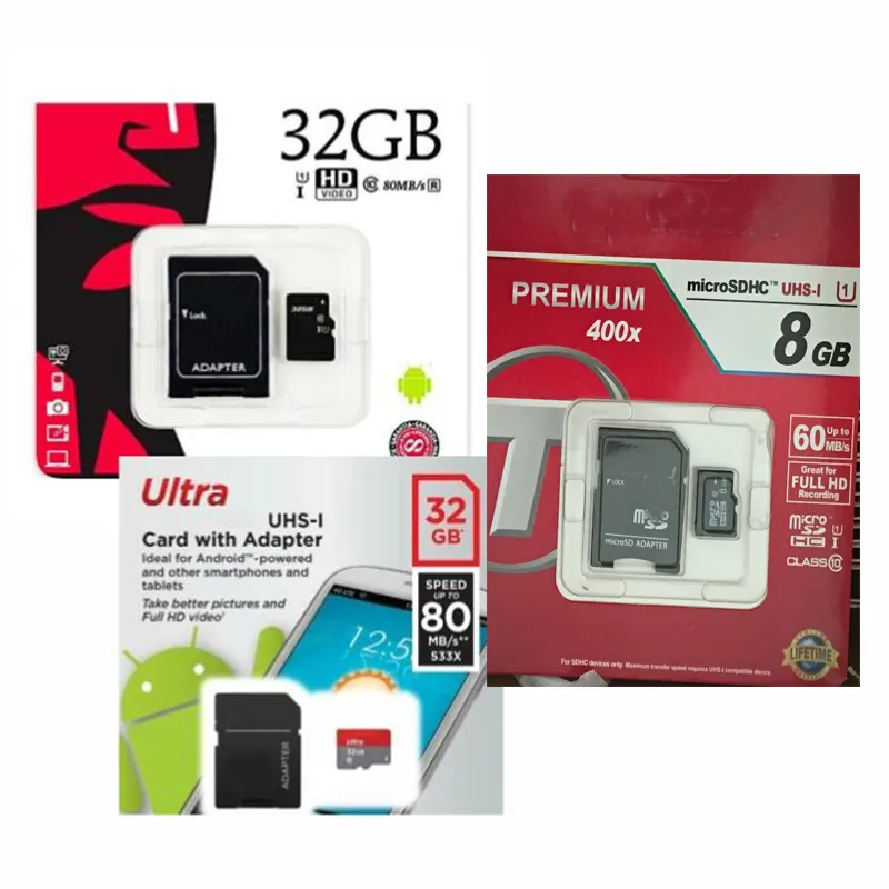 Memoria Speicher karte 4GB 8 GB 16GB 32GB 64GB 128 GB 256GB 512GB Taiwan Mini Klasse 10 Ersatz TF Speicher SD-Karte für Kings tons