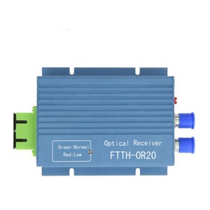 Ftth CATV ricevitore ottico mini nodo 2 RF + 1 Pon loop out 1550nm Fibra Ottica apparecchiature Ricevitore AGC micro ftth nodo con WDM - Product Image 1