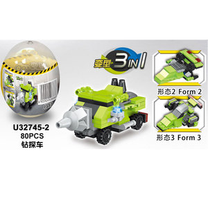 6 в 1 коллекция построить блок робот 3 в 1 грузовик блок игрушка - Product Image 2