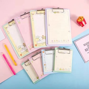 Bloc de notas personalizado, tablero de archivos, diseños de estilo colorido, blocs de notas de papel para escribir, lindo portapapeles Kawaii para la escuela - Product Image 2
