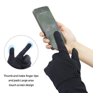 Ince ısıtmalı eldiven şarj edilebilir Ultra ince dokunmatik ekran uzun ömürlü sıcak iç kayak pil kadın astar elektrikli ısıtma eldiven - Product Image 3