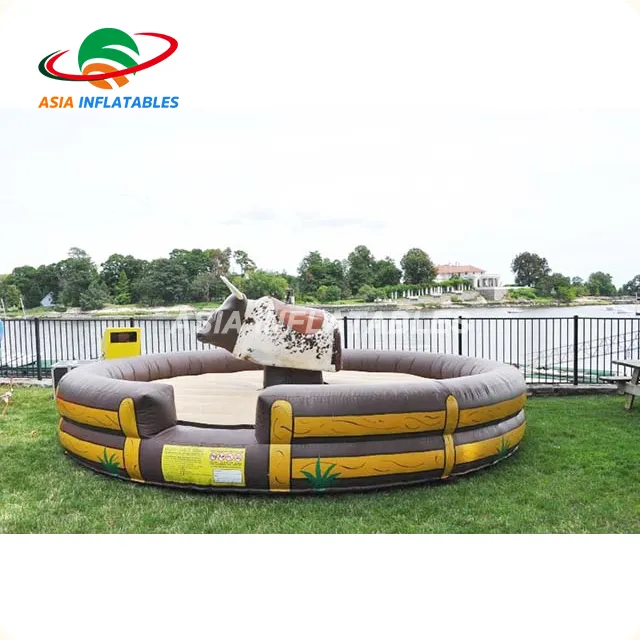 Colchão inflável para máquina de corridas, tapete de corridas, jogo de touro mecânico