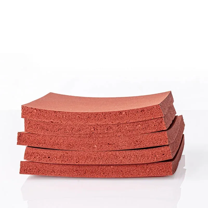 3-10mm di spessore infiammante ritardante cuscinetto in schiuma di silicio a bassa densità foglio di gommapiuma in Silicone personalizzato per la guarnizione delle macchine