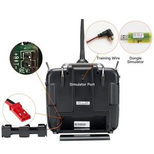 12CH 2.4GHzスロットル右送信機AT10IIオレンジDSSS FHSS FPV Ardupilot Pix4 Arduinoベータドローンリモートコントロールシステム用 - Product Image 2