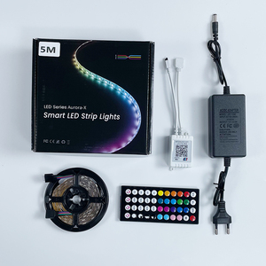 5m16.4ftLEDライトストリップスマート音楽同期APPBluetoothリモートコントロールルーム装飾ライト5050 RGB LEDストリップライト12V - Product Image 6