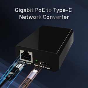 50Watt 802.3bt dati di rete Ethernet + PoE in USB tipo C Splitter PC Computer Lan Power Modulare Out