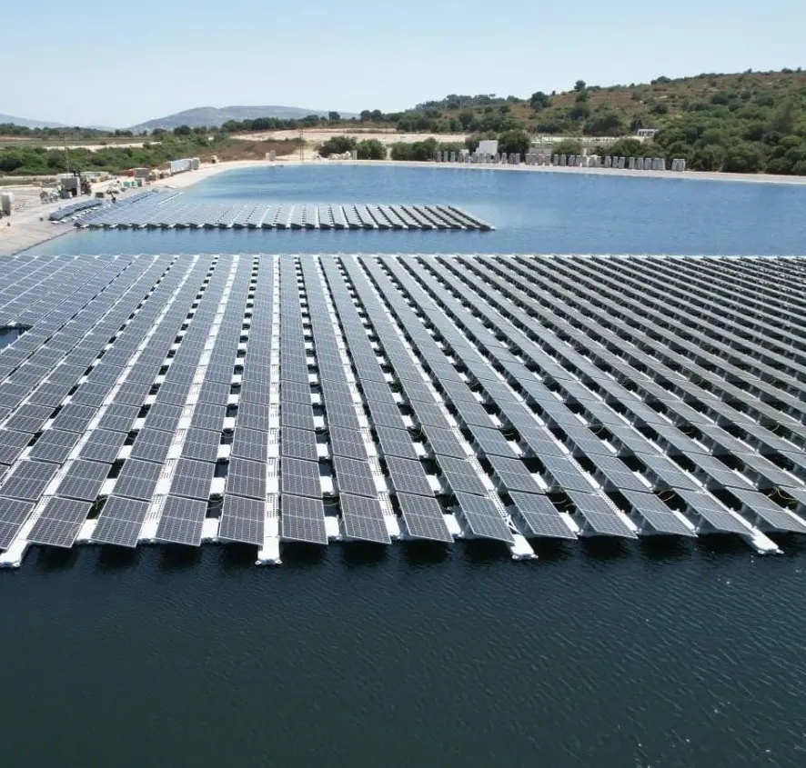 Solar panel Float Montage Solar schwimmender Ponton