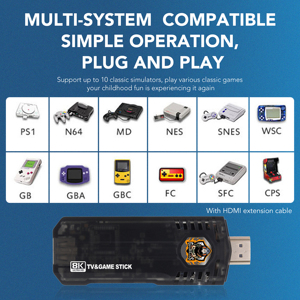 Mini Wireless BT Android 10 Controller di gioco 8K 60fps 3D Game/TV doppio sistema interruttore 1080P portatile facile da usare per Android 10 + utenti - Product Image 4