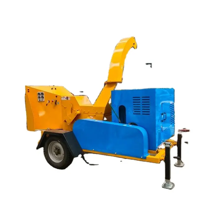 high capacity 5ton per hour Wood sawdust making chipper machine /wood crusher machine mobile crusher from Manufacturer's store