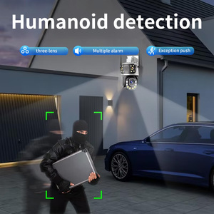 Vesafe 12MP 6K ba ống kính đầy đủ màu sắc icsee 50x Zoom không dây Wifi 4G giám sát CCTV IP PTZ ngoài trời Camera An Ninh - Product Image 4