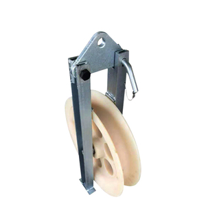 508x100mm Overhead Line <strong>Stringing</strong> Pulley Single-wheel Conductor <strong>Stringing</strong> Pulley <strong>Blocks</strong> - Product Image 3