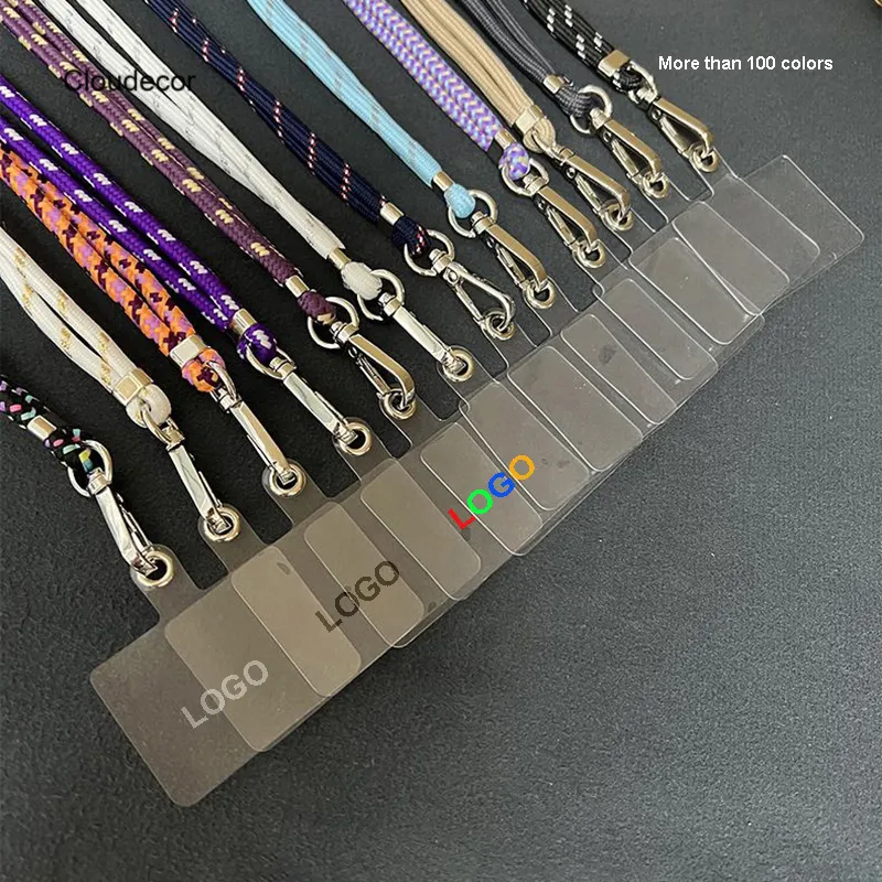 6mm Crossbody Lanyard Phone Case Collar Correa Parche LOGOTIPO personalizado Exterior Universal Ajustable Durable Correa para teléfono móvil