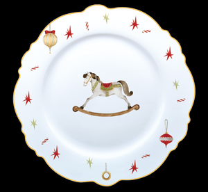 <span class=keywords><strong>Mikasa</strong></span> kỳ nghỉ truyền thống Bộ đồ ăn Sứ 7.5 ''side tấm 10.5' 'bữa ăn tối tấm - Product Image 5