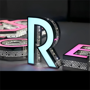 Insegna Luminosa 3D LED Personalizzata con Lettere Laterali Illuminate, Insegna Pubblicitaria per Negozi Elettronici, Scuole, IP65 - Product Image 3