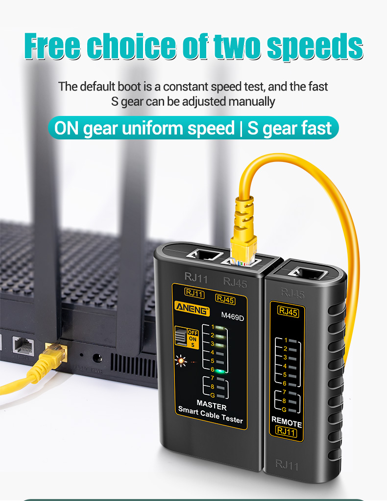 ANENG M469D RJ45 Cable lan tester Network Cable Tester RJ45 RJ11 RJ12 CAT5 UTP LAN Cable Tester Networking Tool network Repair