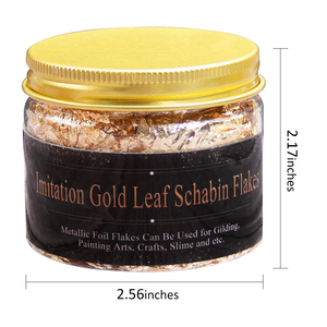 Kinno 15 grams/set taklit altın yaprak kiti sanatlar el sanatları reçine tırnak taklit altın yaprak gevreği - Product Image 6
