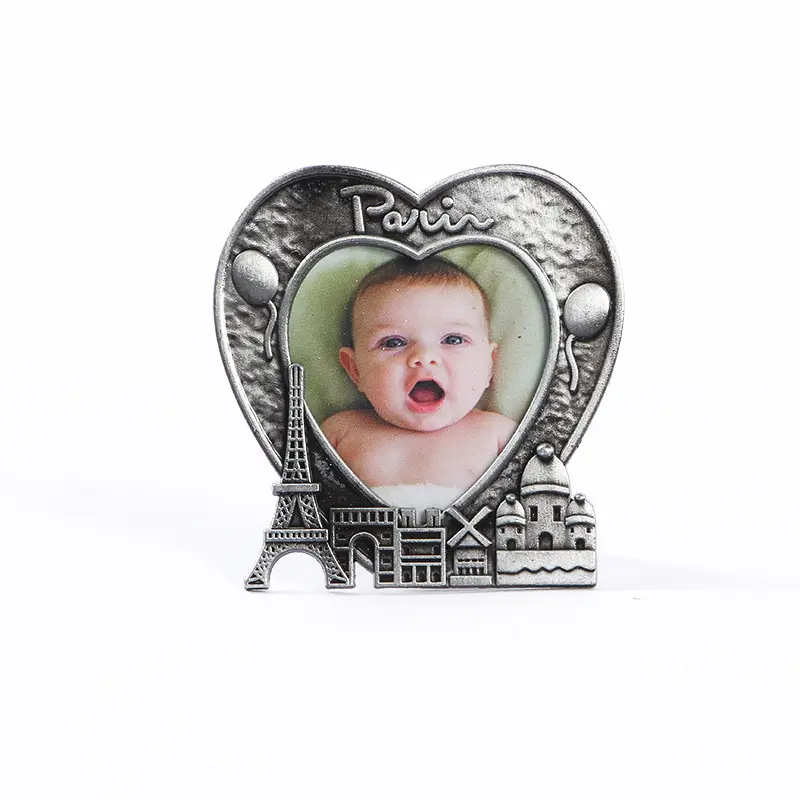 Torre Eiffel del metallo photo frame per il bambino di compleanno