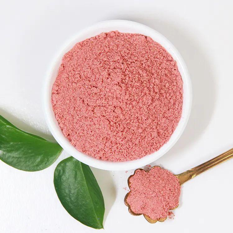 Strawberry Flavor Powder Fruit Powder Manufacturers Wholesale Bulk Organic Freeze Dried Strawberry Powder