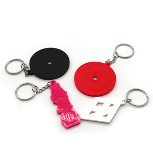 Anahtarlık spor aksesuar yumuşak PVC kauçuk halter Kettlebell dambıl şekli Mini atlet tampon plaka güçlü güvenli yedek anahtar - Product Image 3