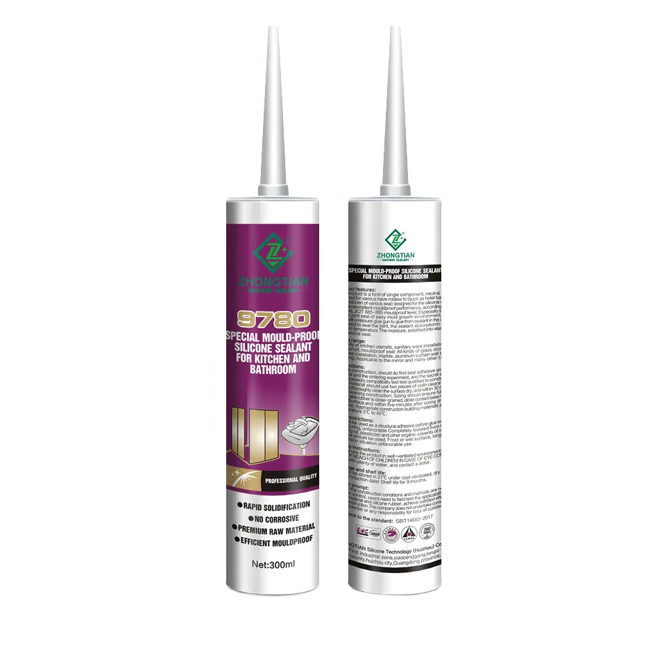 High quality multi-purpose construction silicone sealant waterproof and mildew resistant