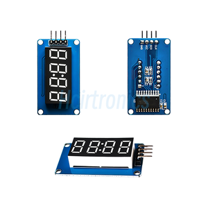 TM1637 4 bit modulo Display a LED 7 segmento 4 bit 0.36 pollici orologio anodo rosso tubo digitale quattro Driver seriale Board Pack - Product Image 2