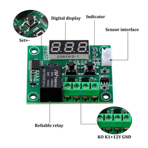 温度制御スイッチW1209 DC 12V熱冷却温度コントローラ熱冷却温度 - Product Image 2